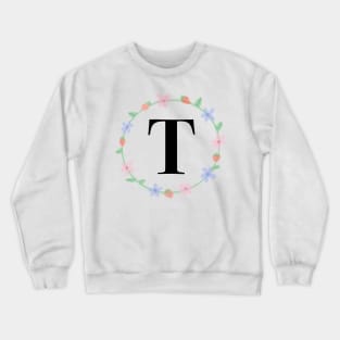 “T” initial Crewneck Sweatshirt